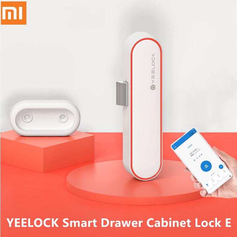 Xiaomi MIjia YEELOCK Smart Drawer Cabinet Lock in white, showcasing its sleek design and Bluetooth functionality for keyless access.