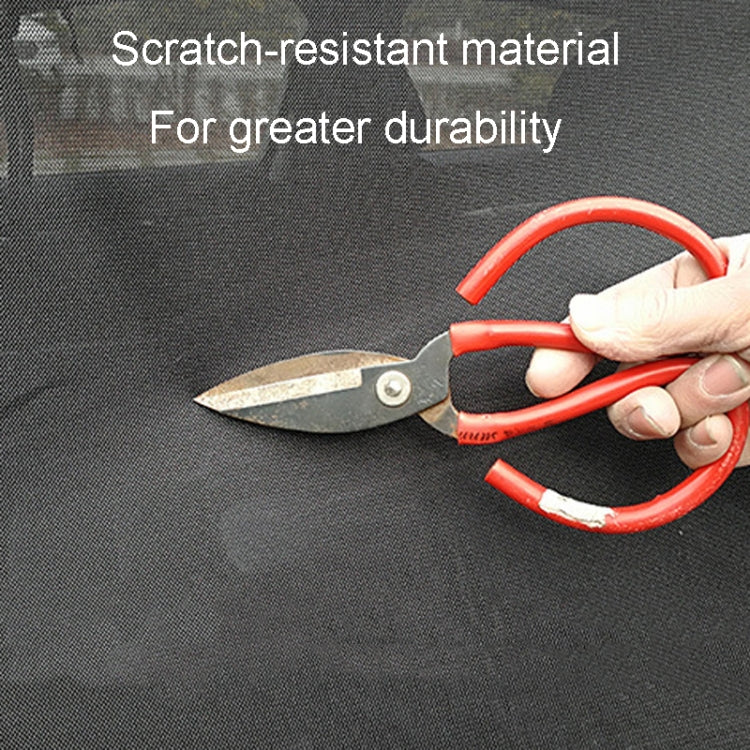 XL 174 x 150cm Car Tailgate Anti-Mosquito and Insect Screen installed on a vehicle, showcasing its durable nylon mesh and magnetic installation features.