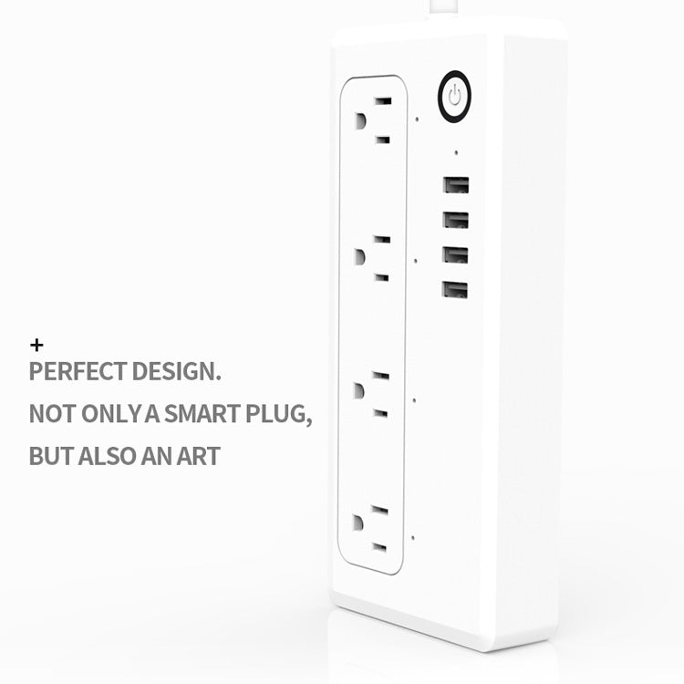 XS-A24 WiFi Smart Power Plug Socket with wireless remote control features, compatible with Alexa and Google Assistant.