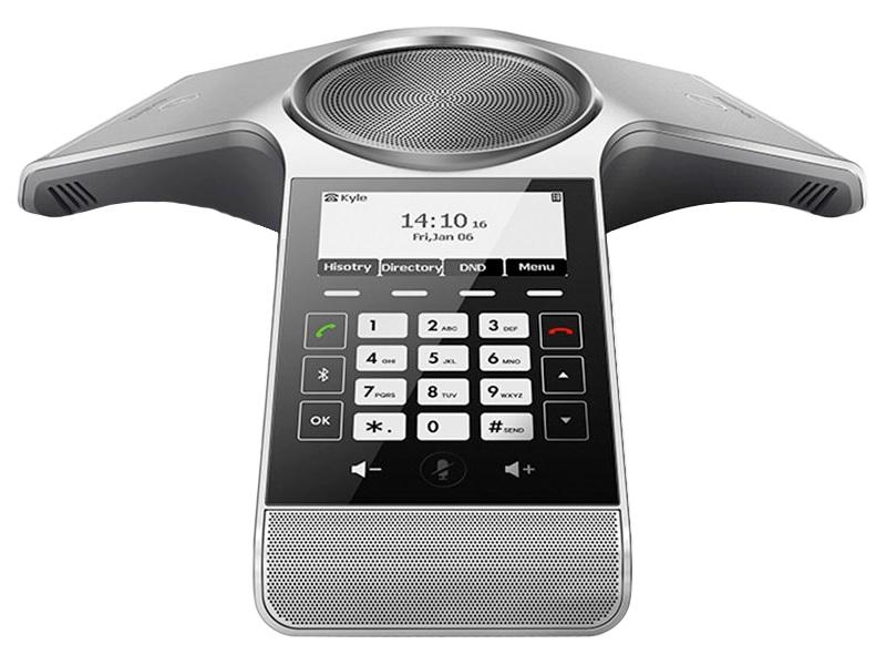 YEALINK CP930W DECT IP Conference Phone with a sleek design, featuring a graphical LCD and touch keypad, ideal for professional conference calls.