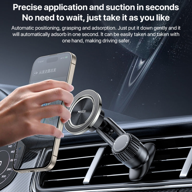 Yesido C168 MagSafe Magnetic Car Air Vent Phone Holder with strong magnets and adjustable design for secure phone mounting in vehicles.