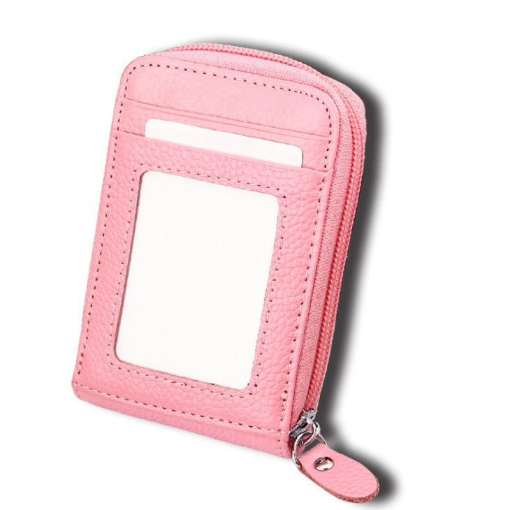 Zip Vault RFID Blocker Card Holder and Wallet in various colors, showcasing its sleek design and transparent ID window.