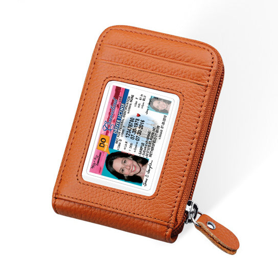 Zip Vault RFID Blocker Card Holder and Wallet in various colors, showcasing its sleek design and transparent ID window.