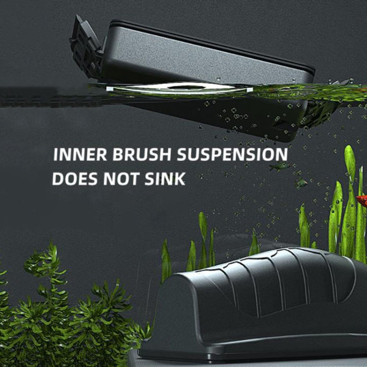 ZY-03S Small Carbon Blade Fish Tank Glass Magnetic Brush with a comfortable grip and dual bristle design for effective algae removal.