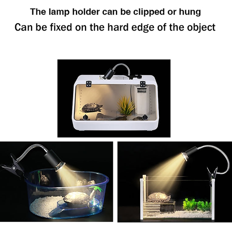 ZY-UAB Turtle Backlight UVA Heated Climbing Pet Backlight with ceramic and metal holders, designed for reptiles.