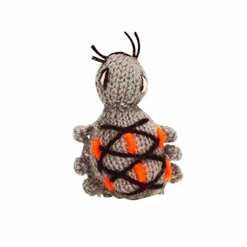 Colorful Amazon Rainforest Beetle finger puppet handcrafted by Peruvian artisans, showcasing unique designs and eco-friendly materials.