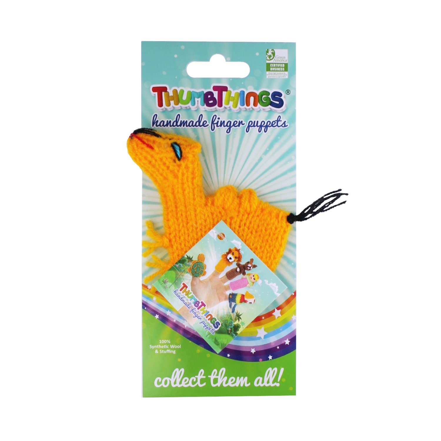 Handcrafted Arabian Camel Finger Puppet made from eco-friendly materials, showcasing vibrant colors and unique design, perfect for imaginative play.