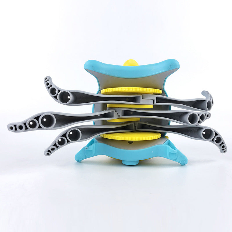 Colorful Bathing Bathtub Water Spring Floating Octopus Toy designed for children, showcasing its six crawling legs and vibrant colors.