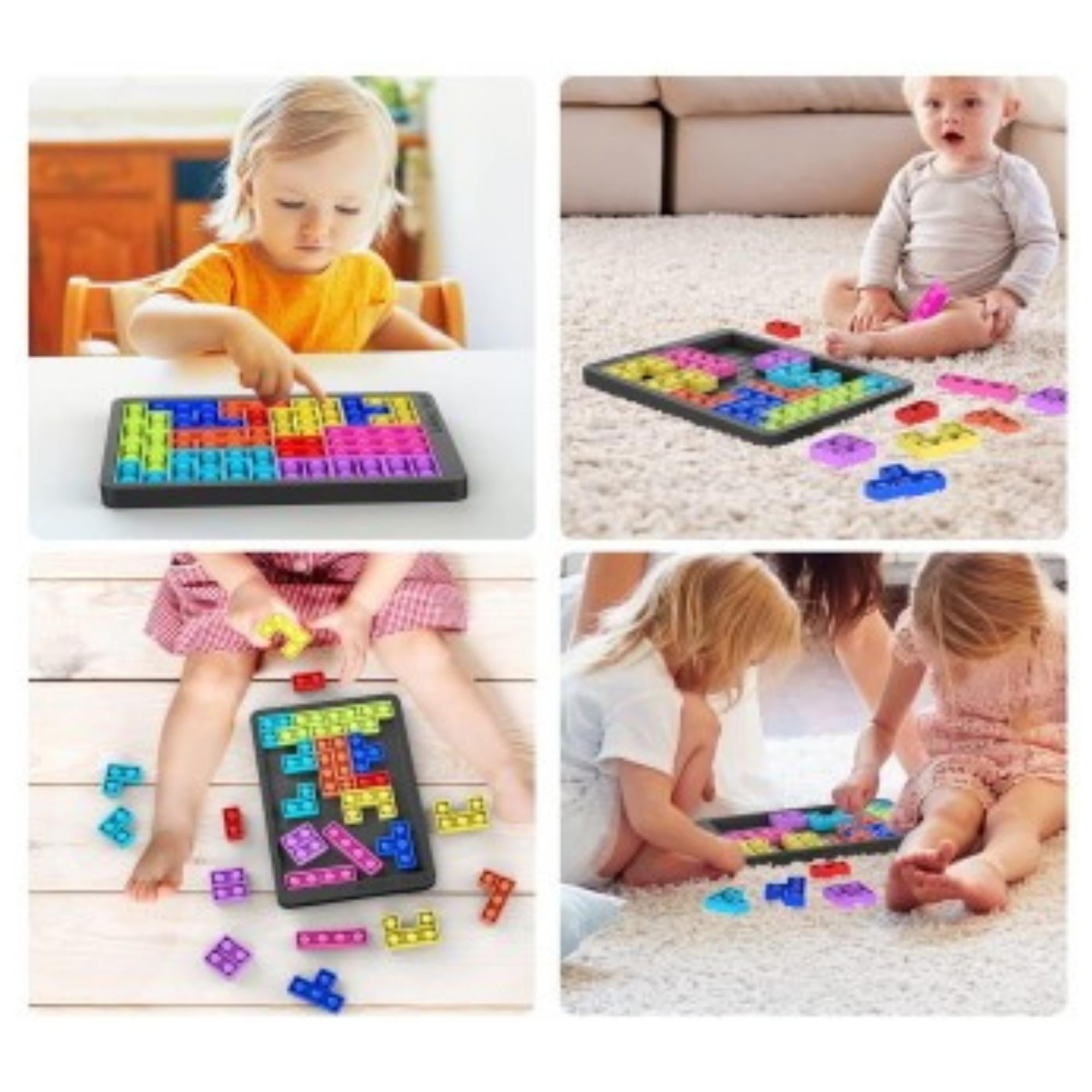 Colorful Bubble Pop-It Fidget Jigsaw Puzzle with various shapes and pieces for kids to play and pop.
