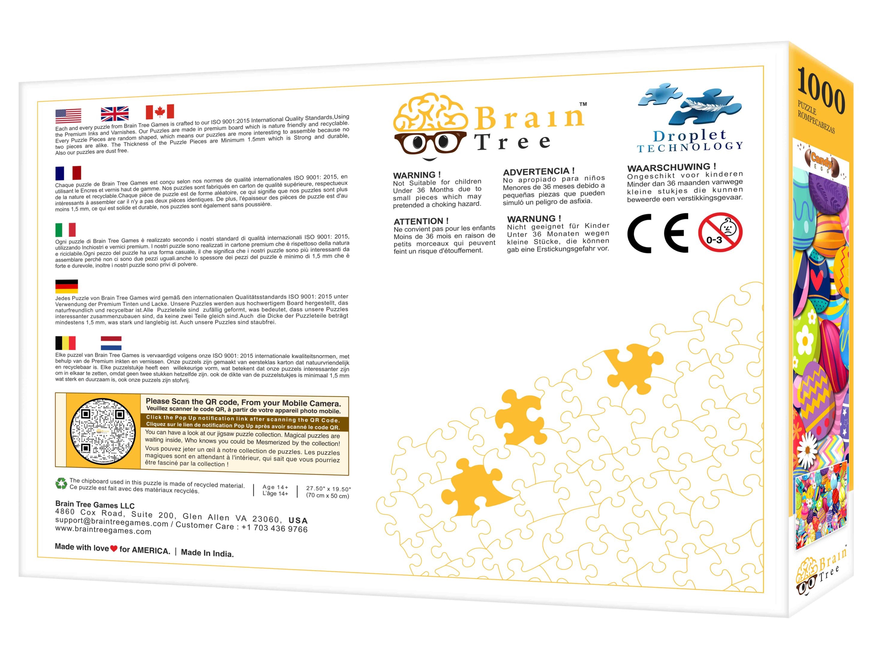 Colorful Candy Egg Jigsaw Puzzle with 1000 unique pieces, showcasing vibrant designs and high-quality craftsmanship.