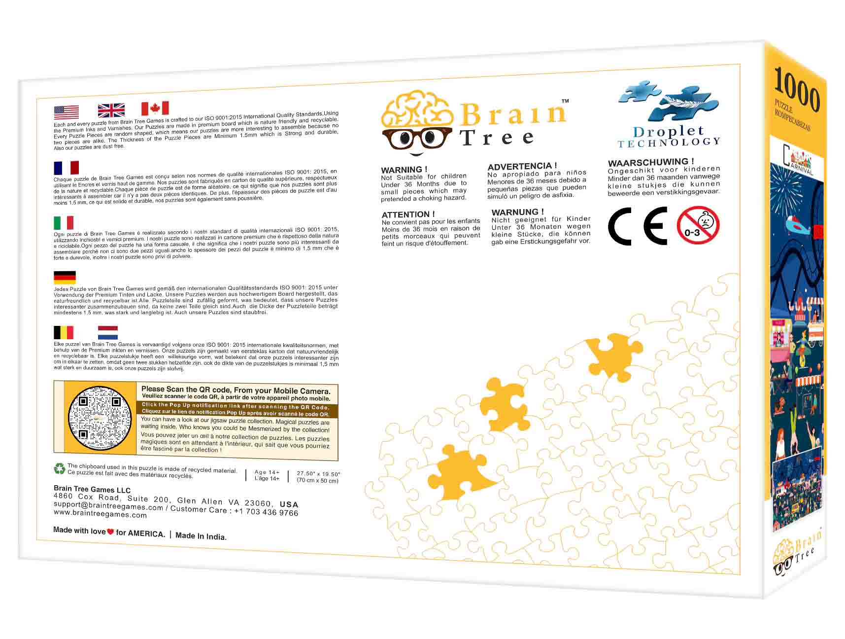 Carnival Jigsaw Puzzle featuring a colorful carnival scene with various activities and characters, designed for easy recognition and enjoyment.