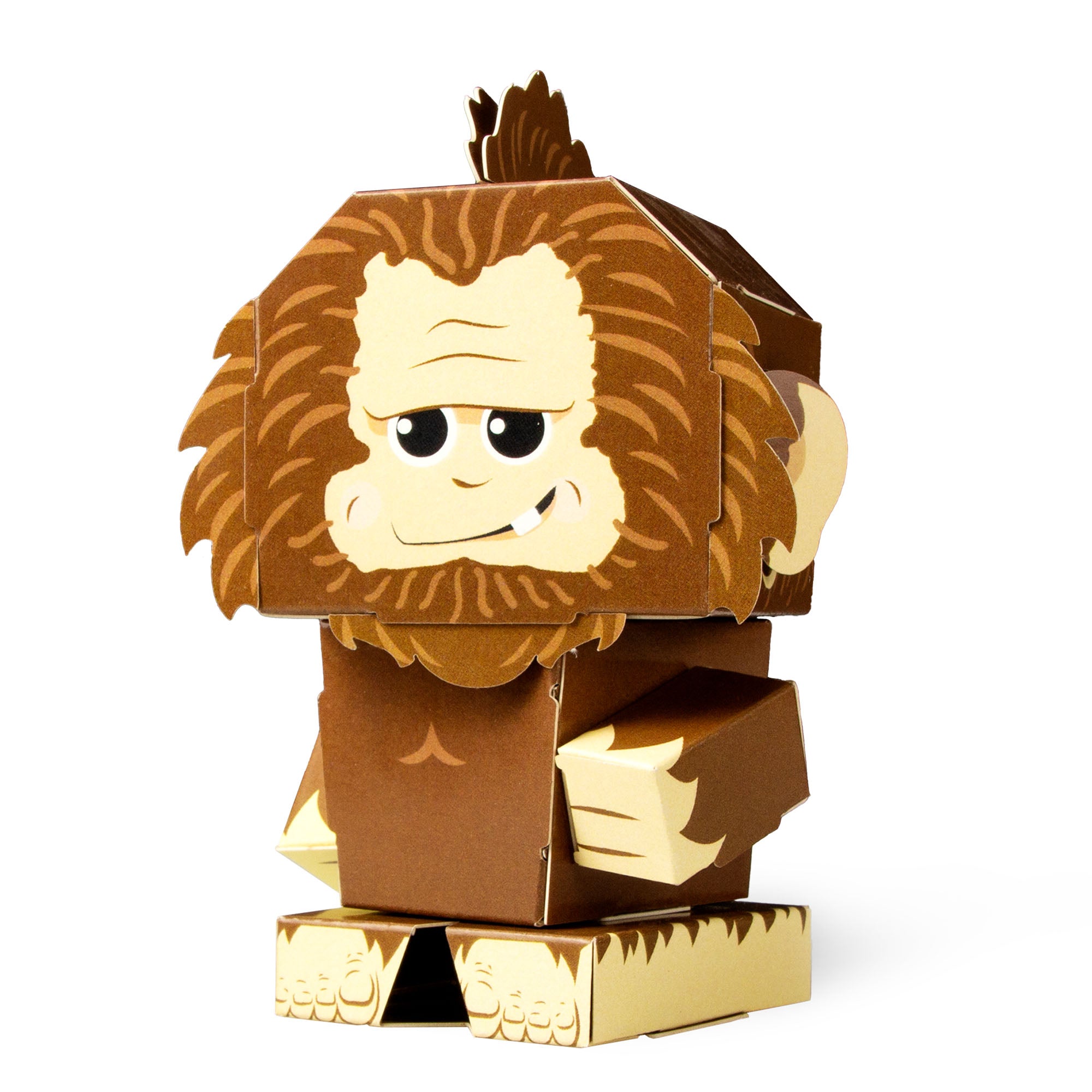 CUBLES BIG FOOT paper craft kit featuring poseable character pieces in vibrant colors, designed for creative play and learning.