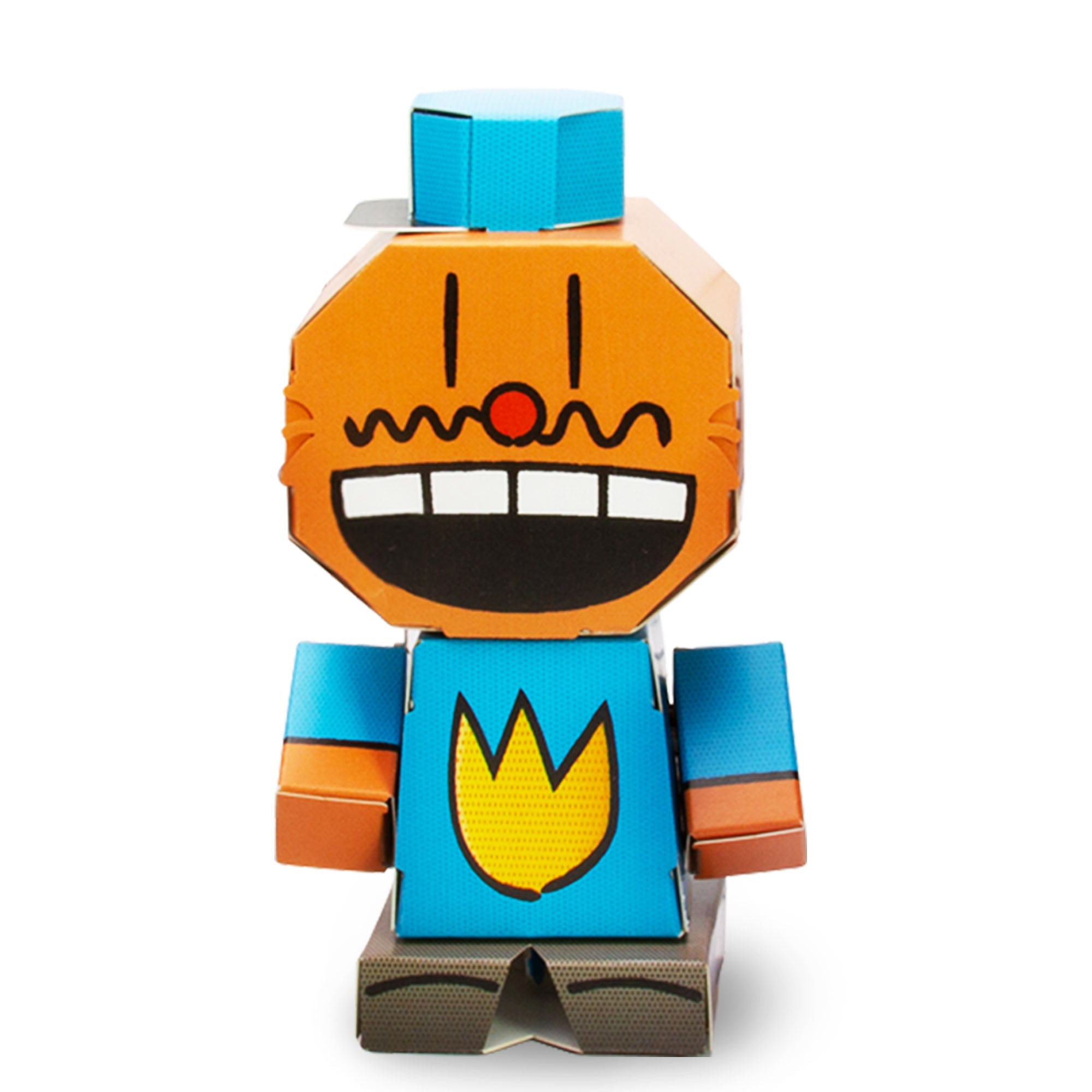 CUBLES Chief paper craft kit featuring poseable character pieces from the Dog Man series, designed for creative play and eco-friendly crafting.