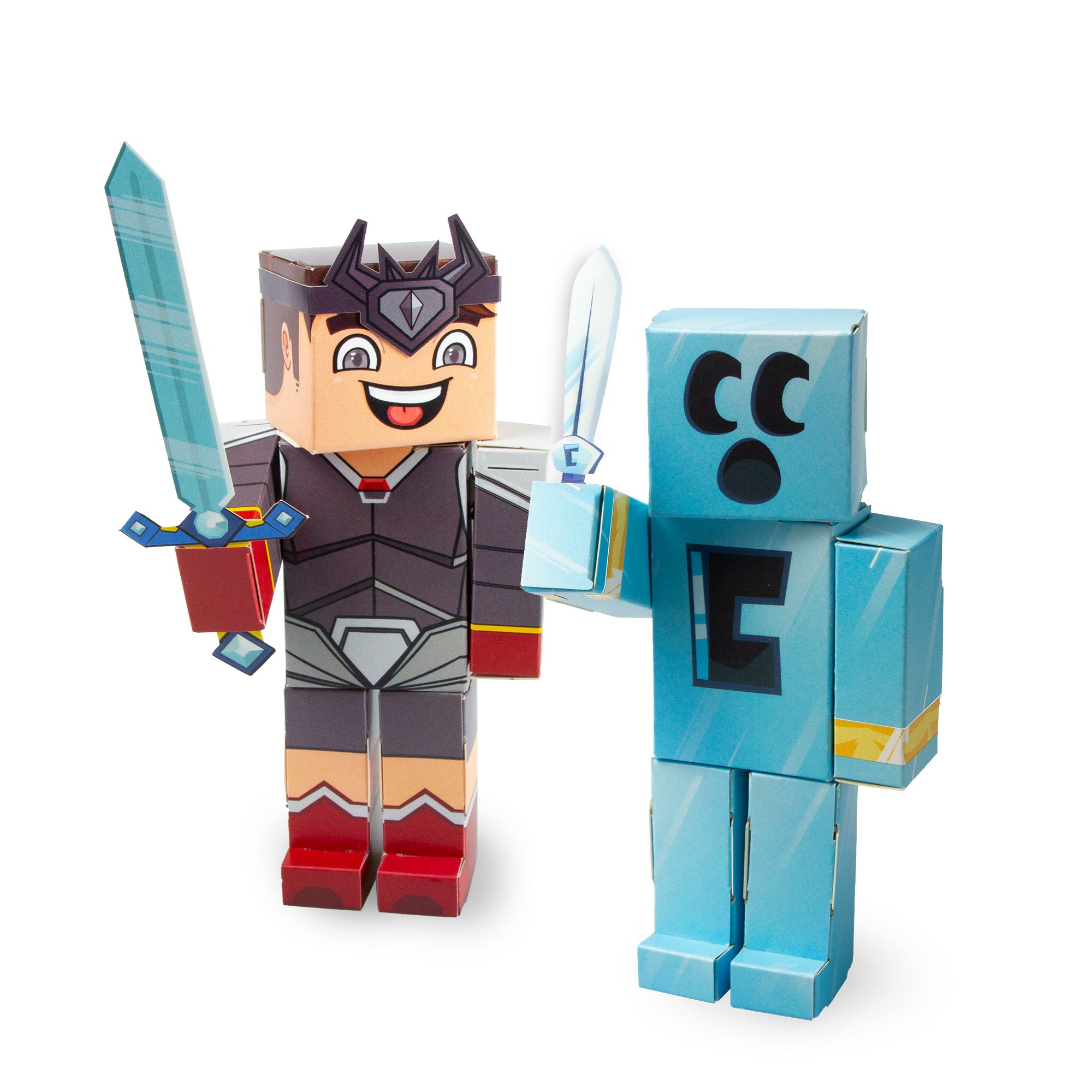 CUBLES Craftee & Logdotzip Set featuring colorful paper craft pieces for imaginative play, designed for children aged 6 and up.