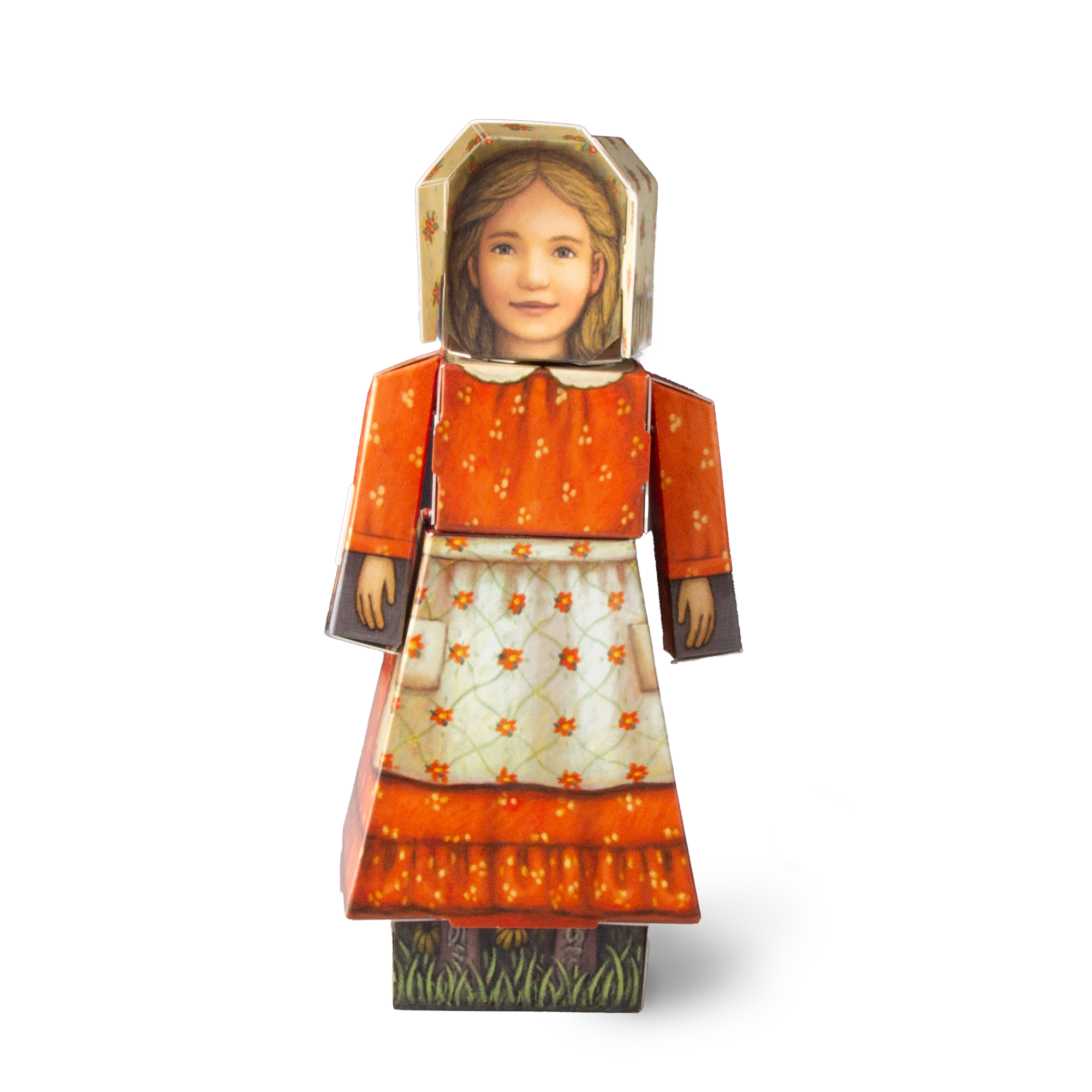 CUBLES Little House On The Prairie Laura paper craft kit featuring poseable character pieces for creative play.