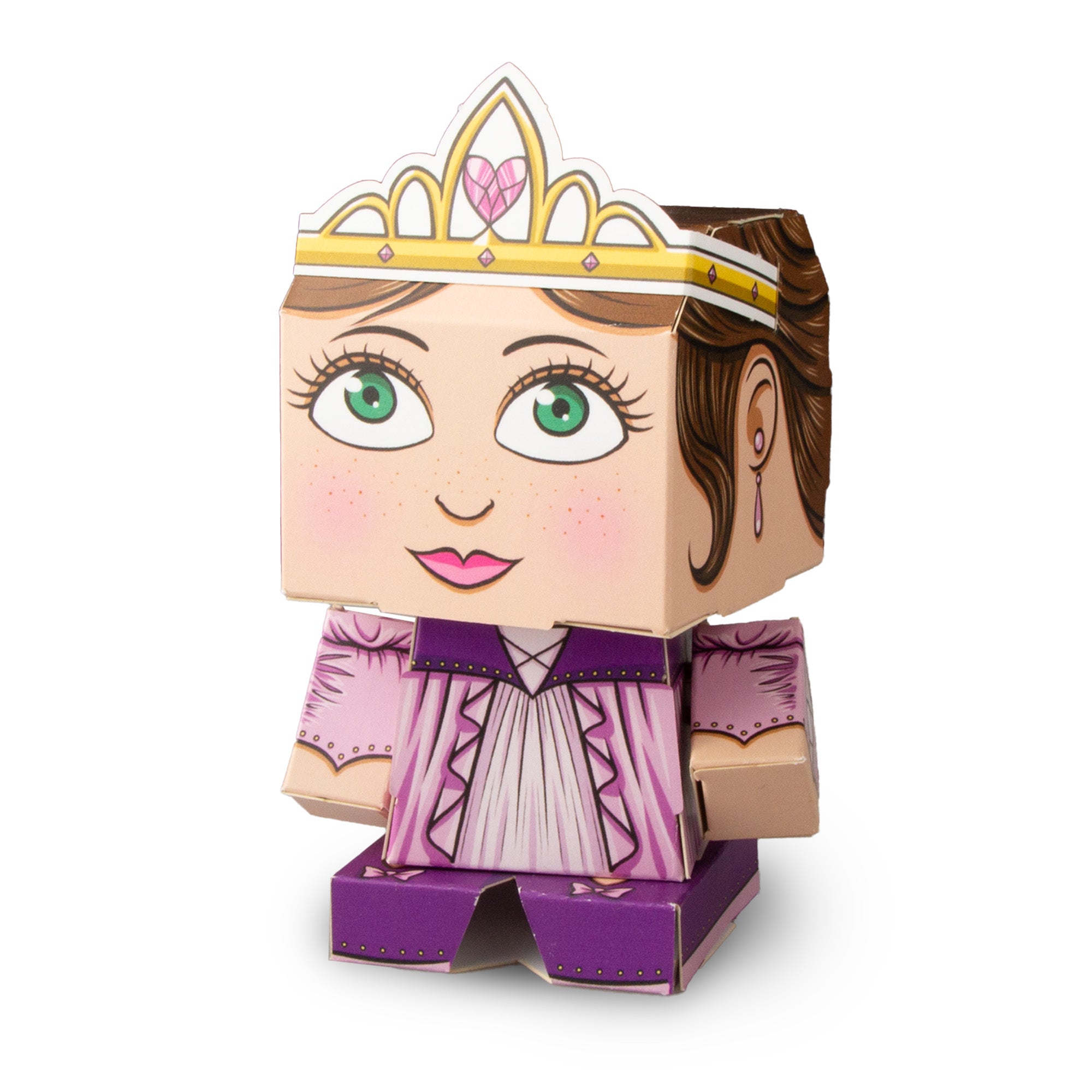 CUBLES Princess paper craft kit featuring colorful poseable character pieces for creative play.