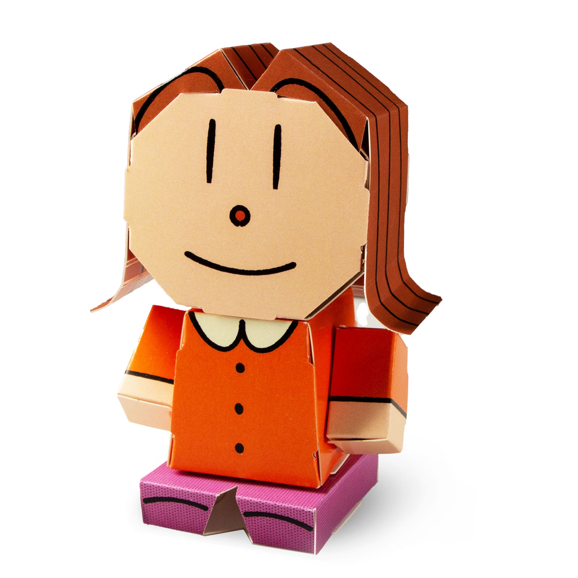 CUBLES Sarah Hatoff paper craft kit featuring poseable character pieces for creative play, designed for children aged 6 and up.