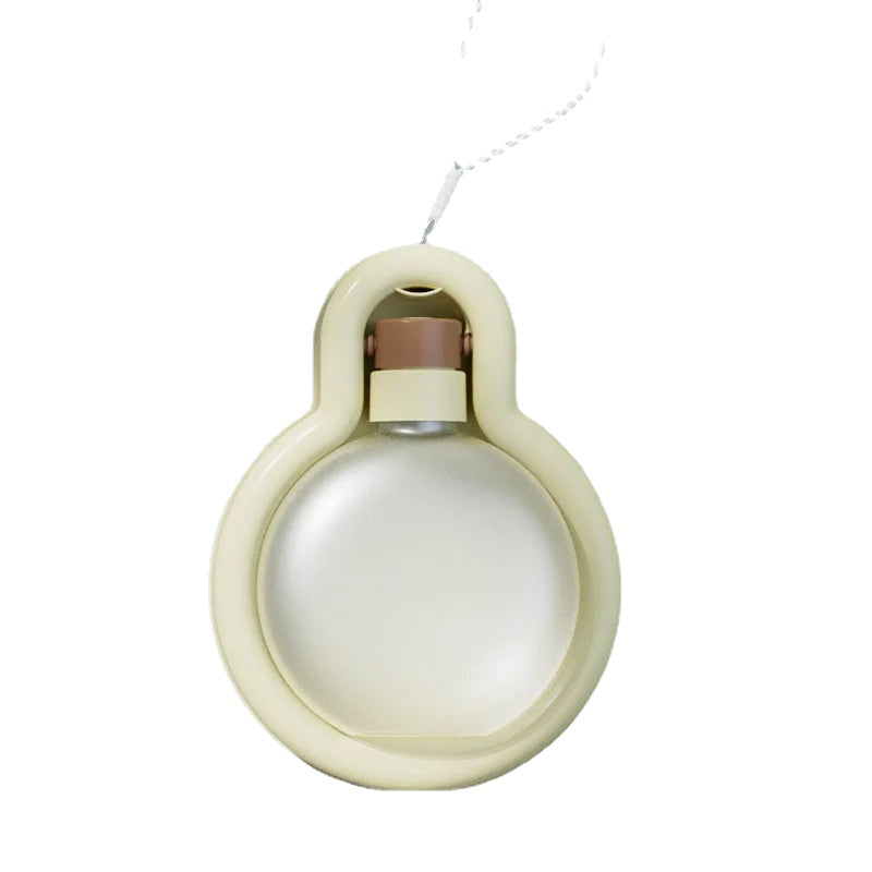 Lightweight portable dog water bottle in green, designed for outdoor travel with a wide drinking tank and stable base.