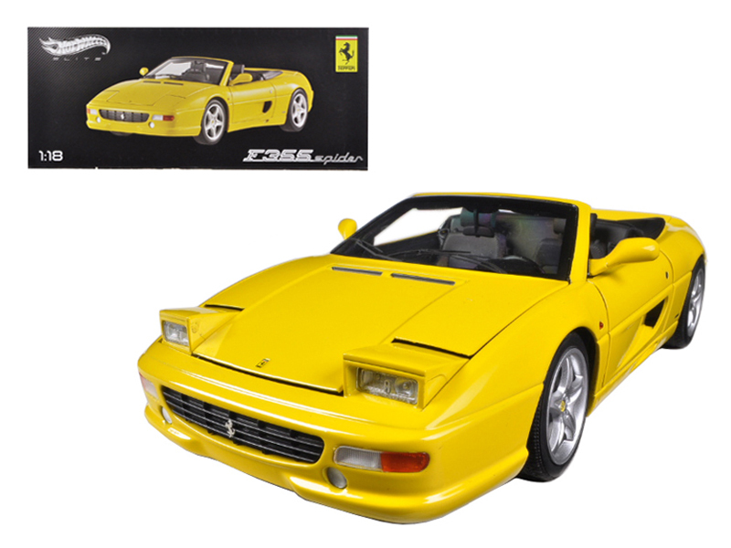 Yellow Ferrari F355 Spider model.