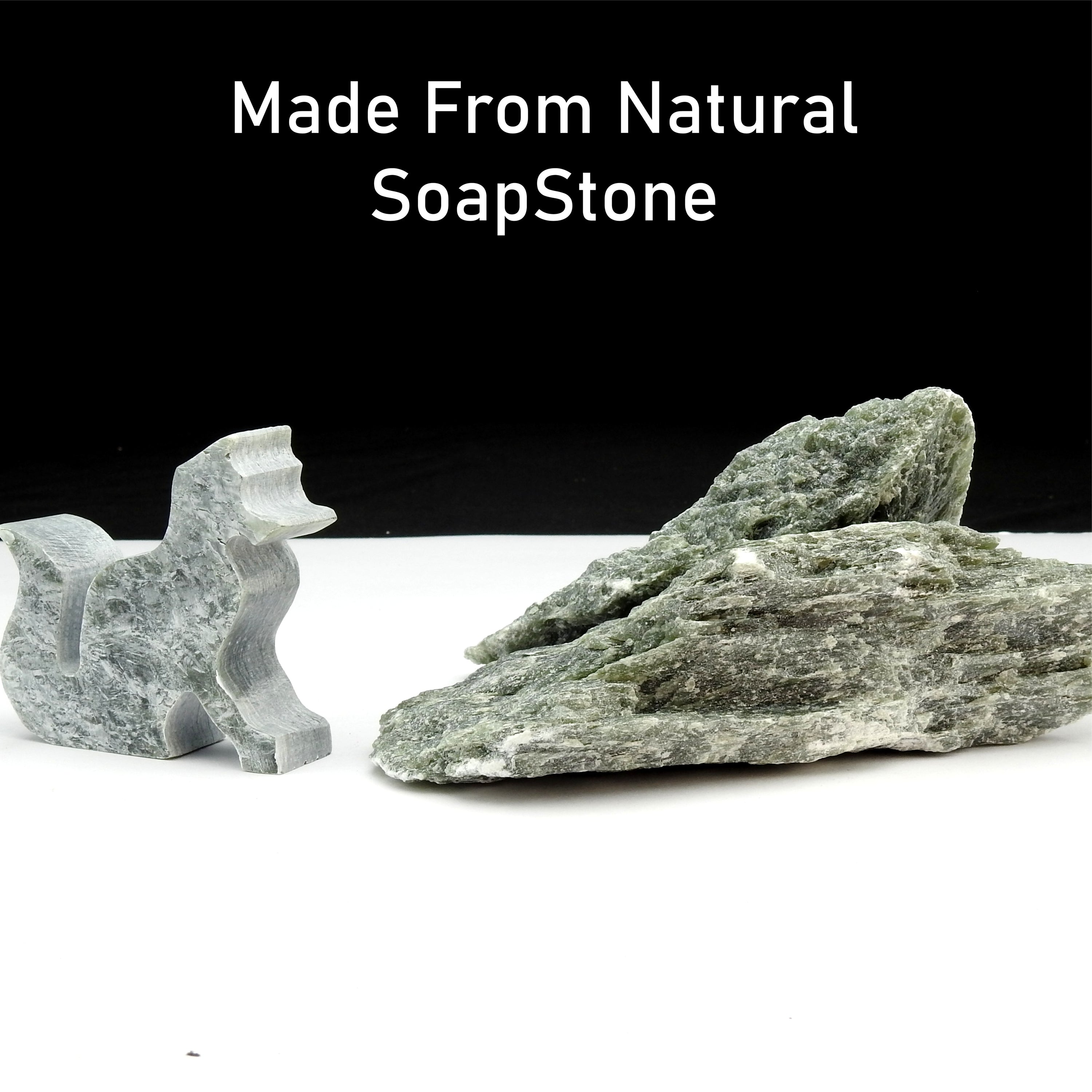 Fox Soapstone Carving Kit with tools and precut soapstone blocks, ideal for kids and adults to create beautiful sculptures.