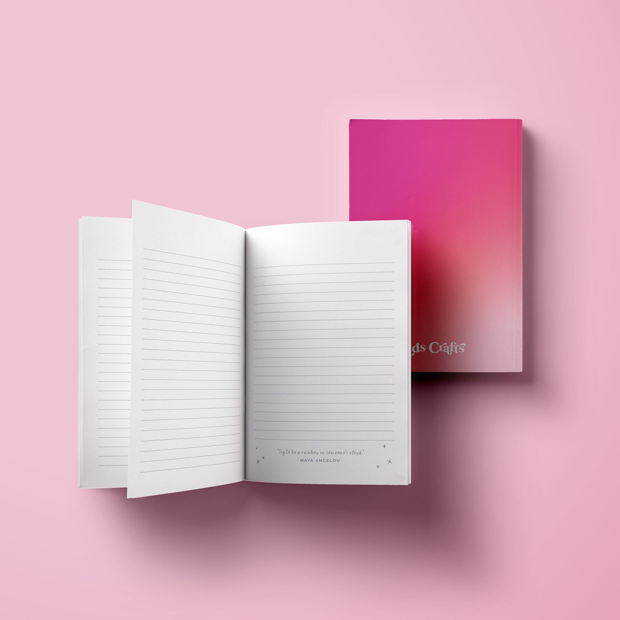 Maya Angelou Trailblazer Journal featuring a durable cover and lined pages with motivational quotes.