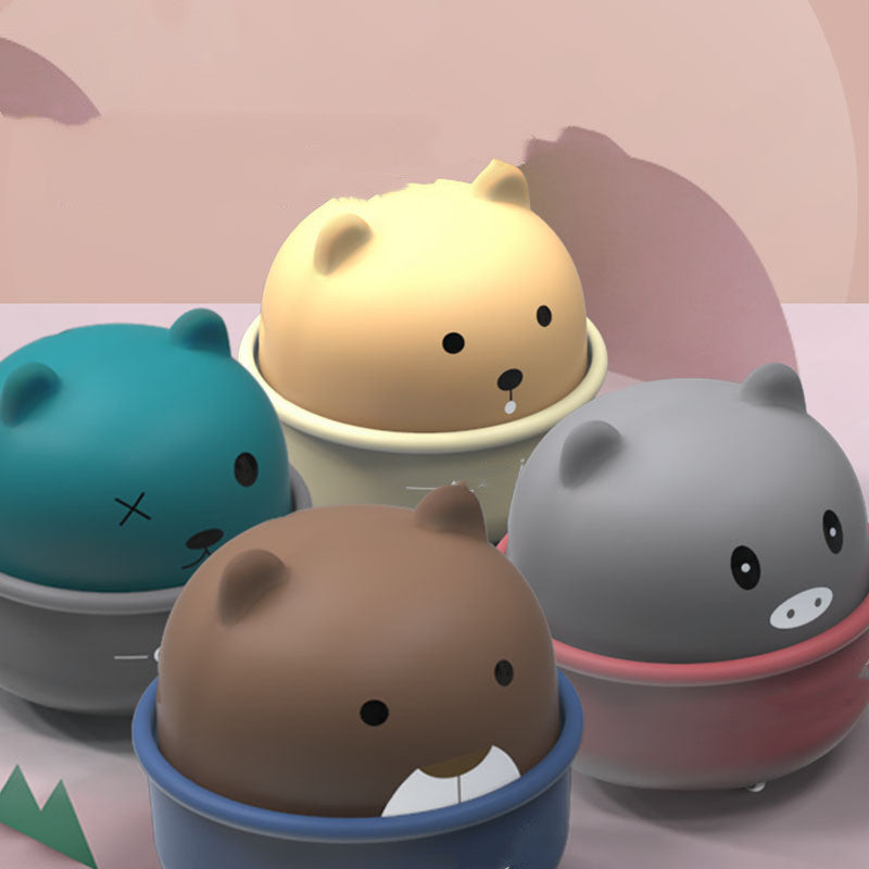 Colorful Mini Baby Toy Car featuring cartoon animal designs, perfect for toddlers aged 12 months and up.