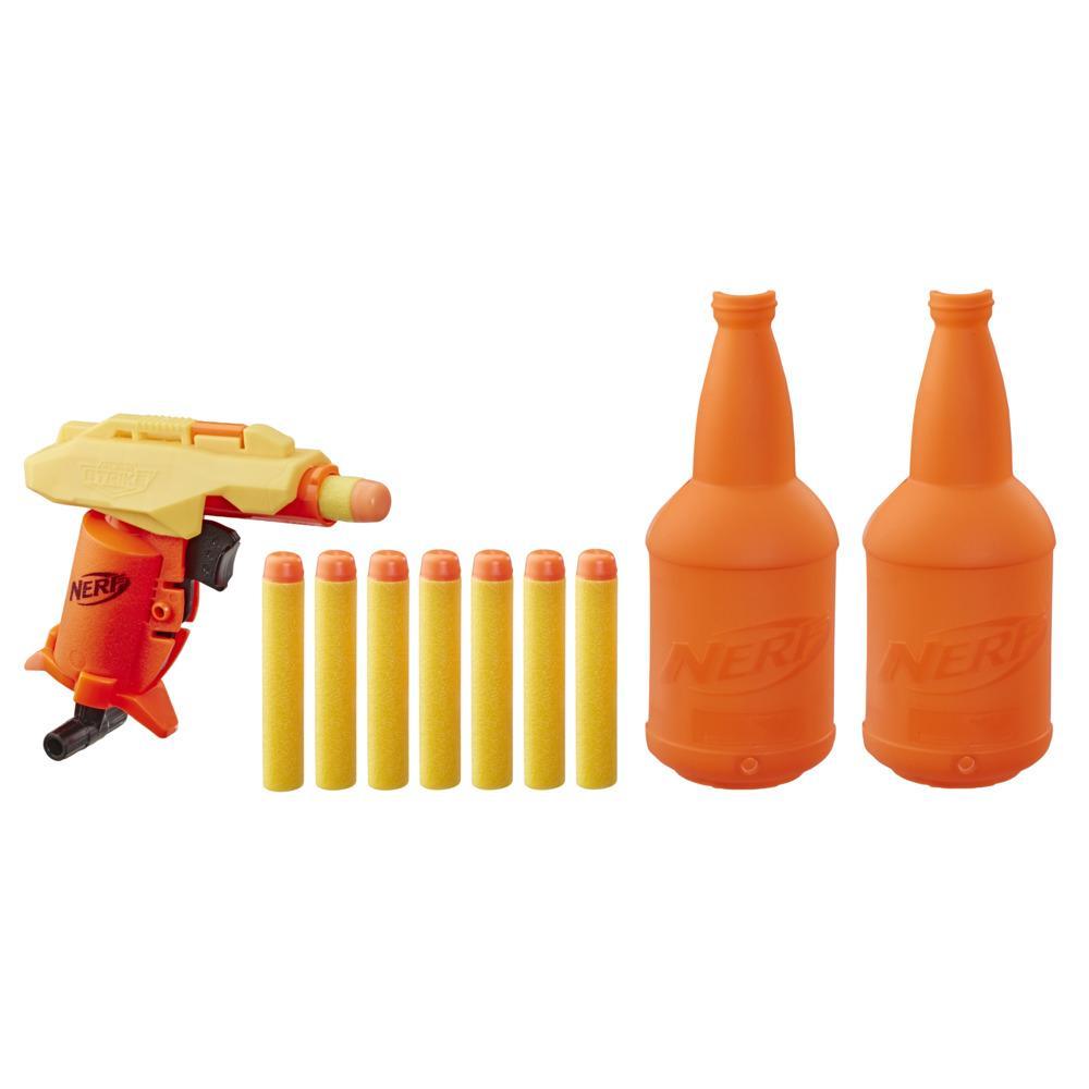 Nerf Stinger SD-1 Targeting Set with blaster, darts, and targets displayed together.