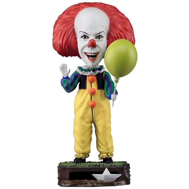 Pennywise Bobblehead from the 1990 IT miniseries, featuring a detailed hand-painted design and a themed base.