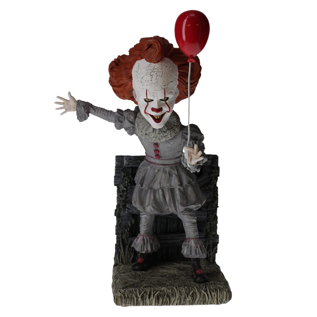 Pennywise Bobblehead from IT Chapter 2, hand-painted polyresin collectible with detailed features.