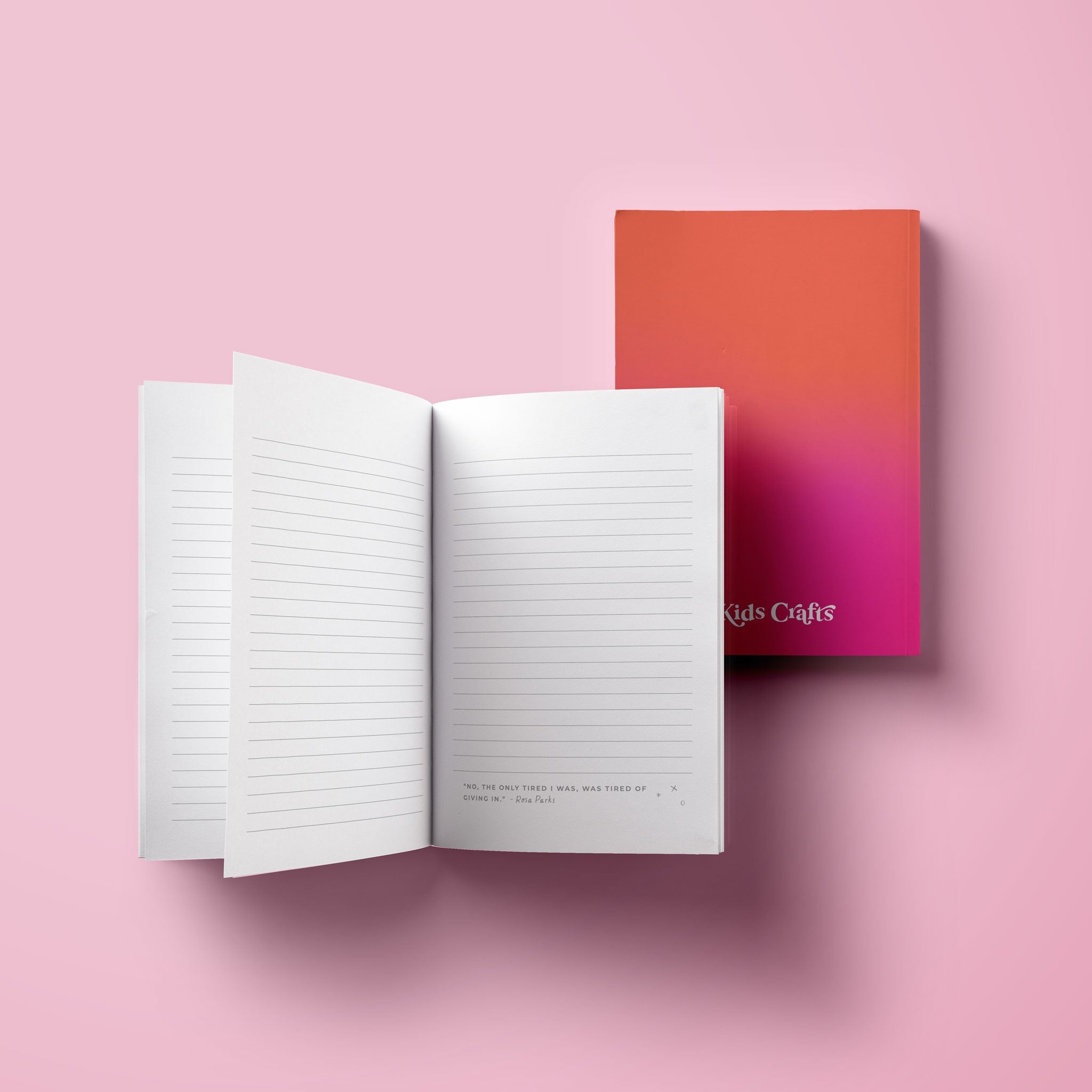 Rosa Parks Trailblazer Journal featuring a durable cover and lined pages with motivational quotes.