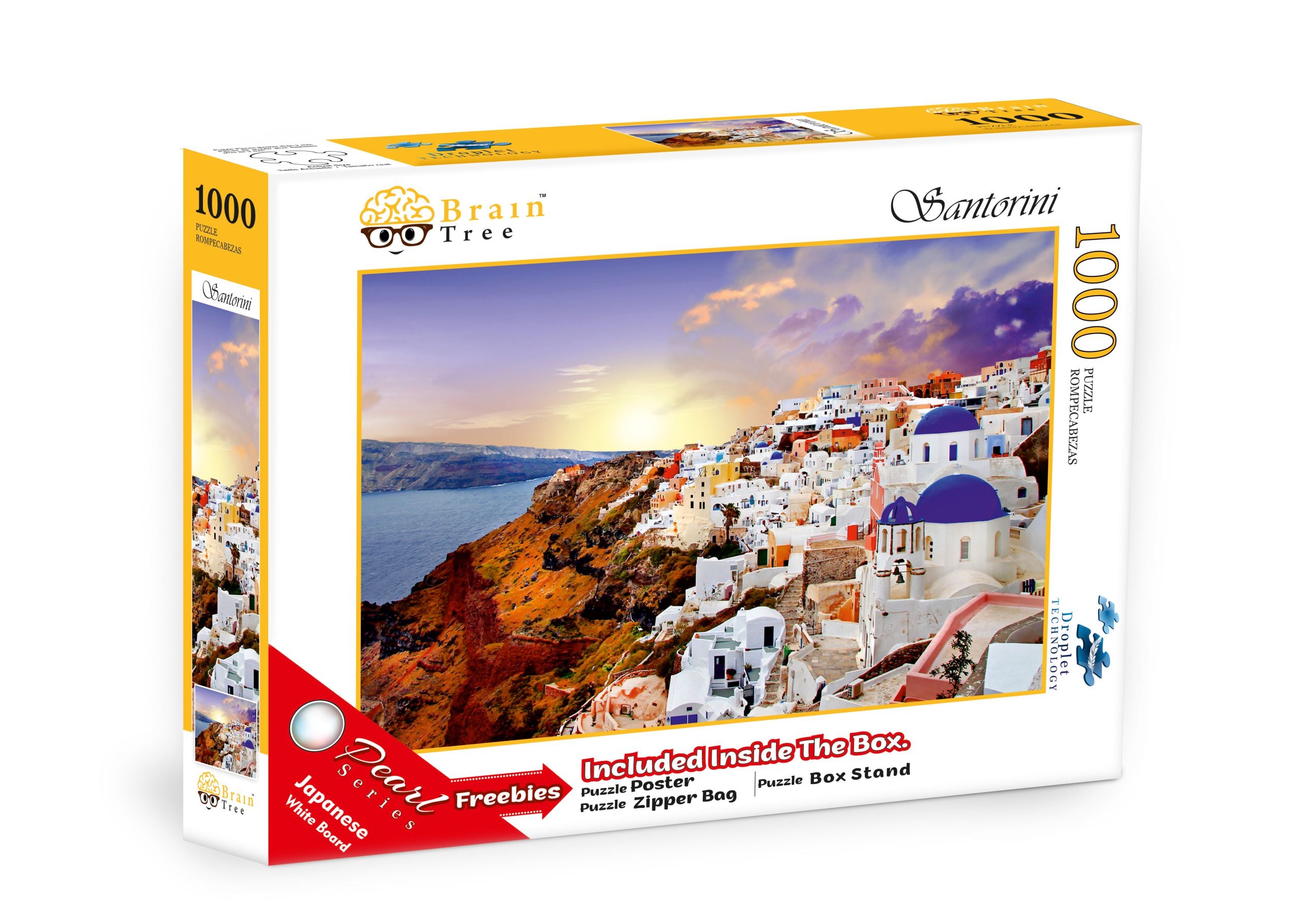 Santorini Jigsaw Puzzle showcasing vibrant sea views and unique architectural designs, perfect for puzzle enthusiasts.