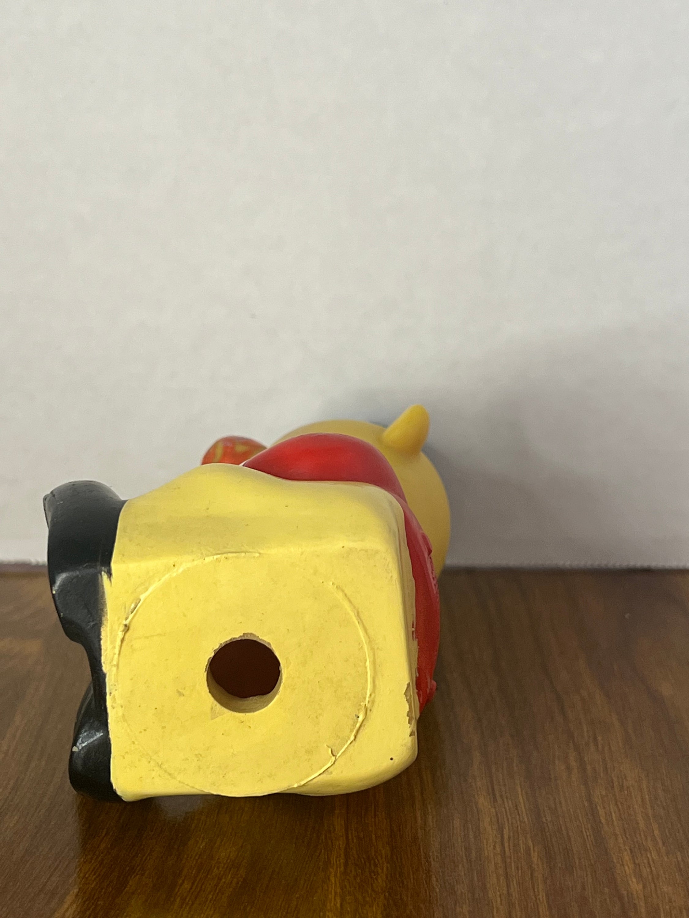 1989 Sesame Street Big Bird's Wind Up Train featuring Bert, colorful toy with minor paint wear, perfect for collectors.