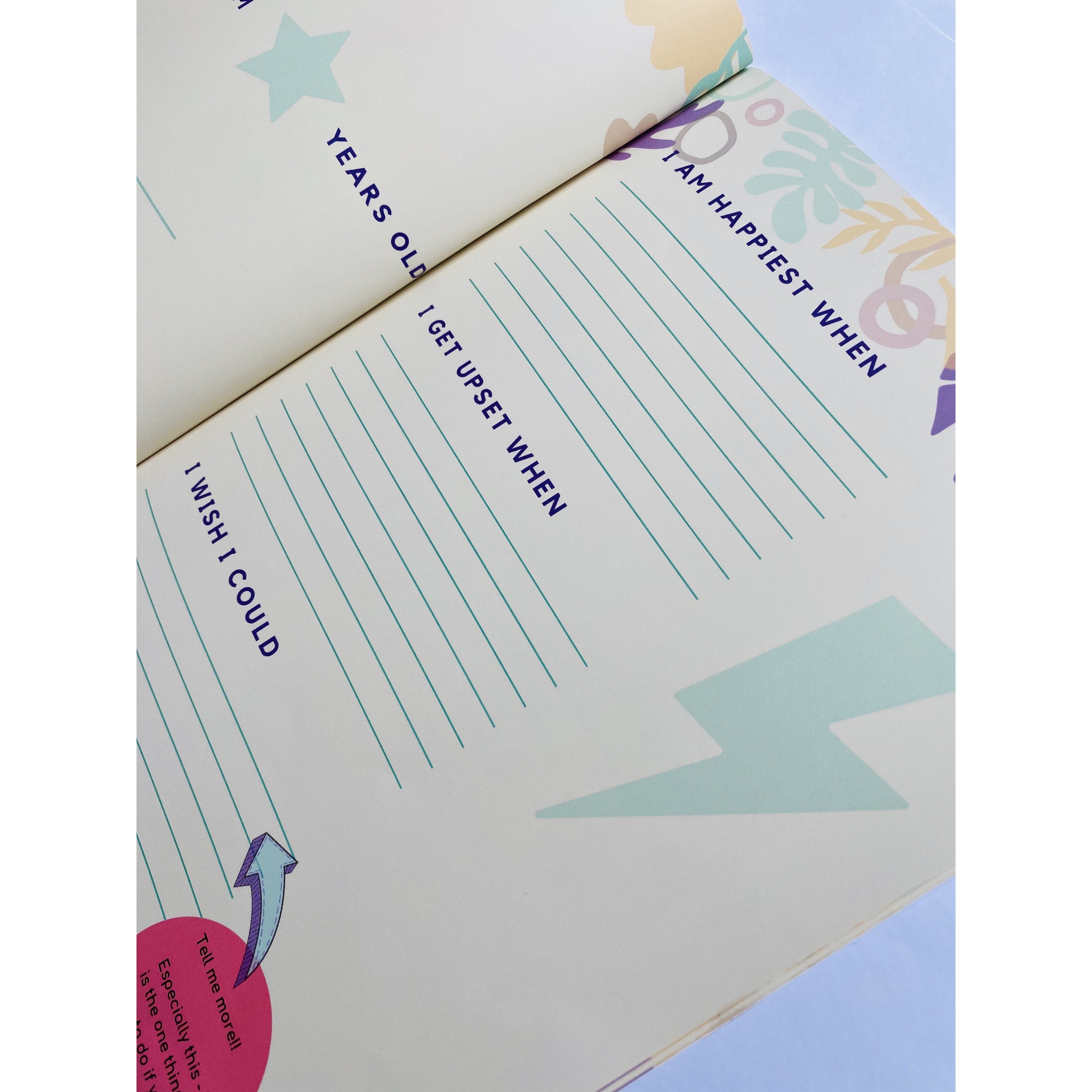 Thundergirl's Self Awareness Workbook featuring colorful illustrations and engaging activities for children.