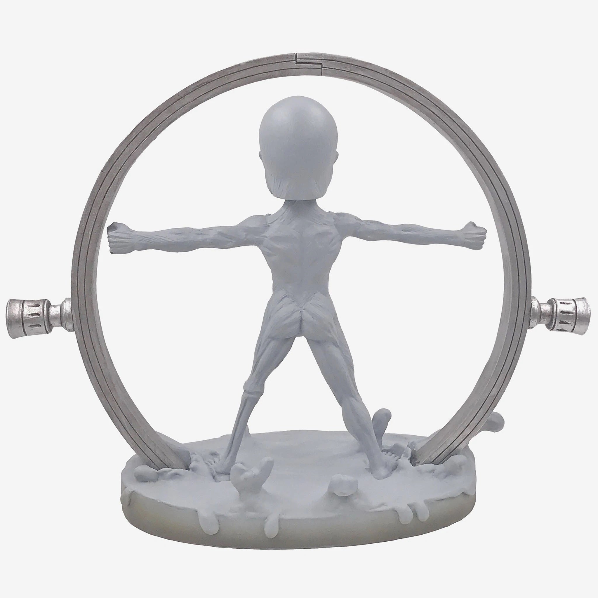 Westworld White Body Bobblehead featuring a host in a laboratory machine with a water textured base and metal backdrop.