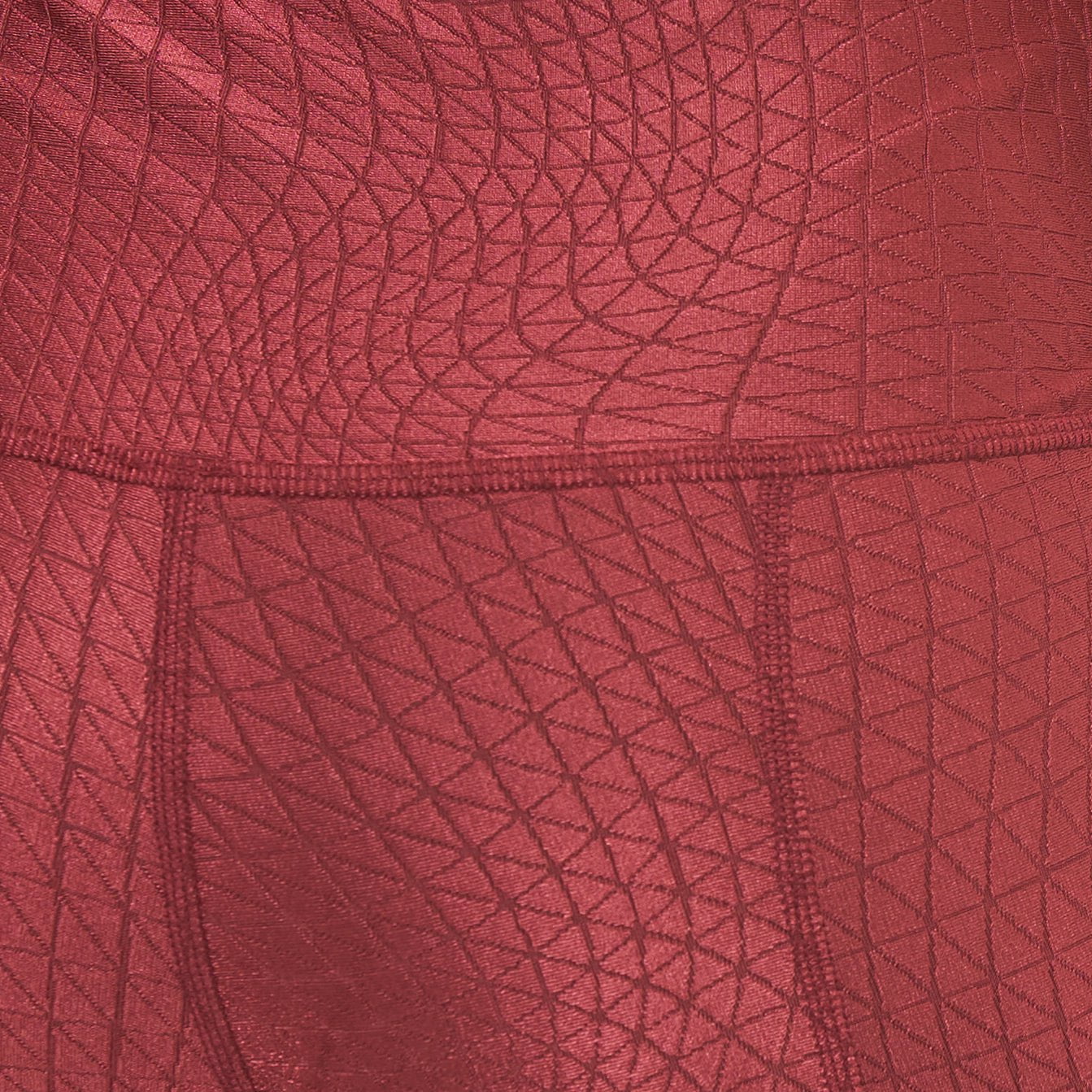 Hi-Rise Square Pocket Leggings in Pomegranate Cube Pattern, showcasing a stylish design with a high waist and side pocket.