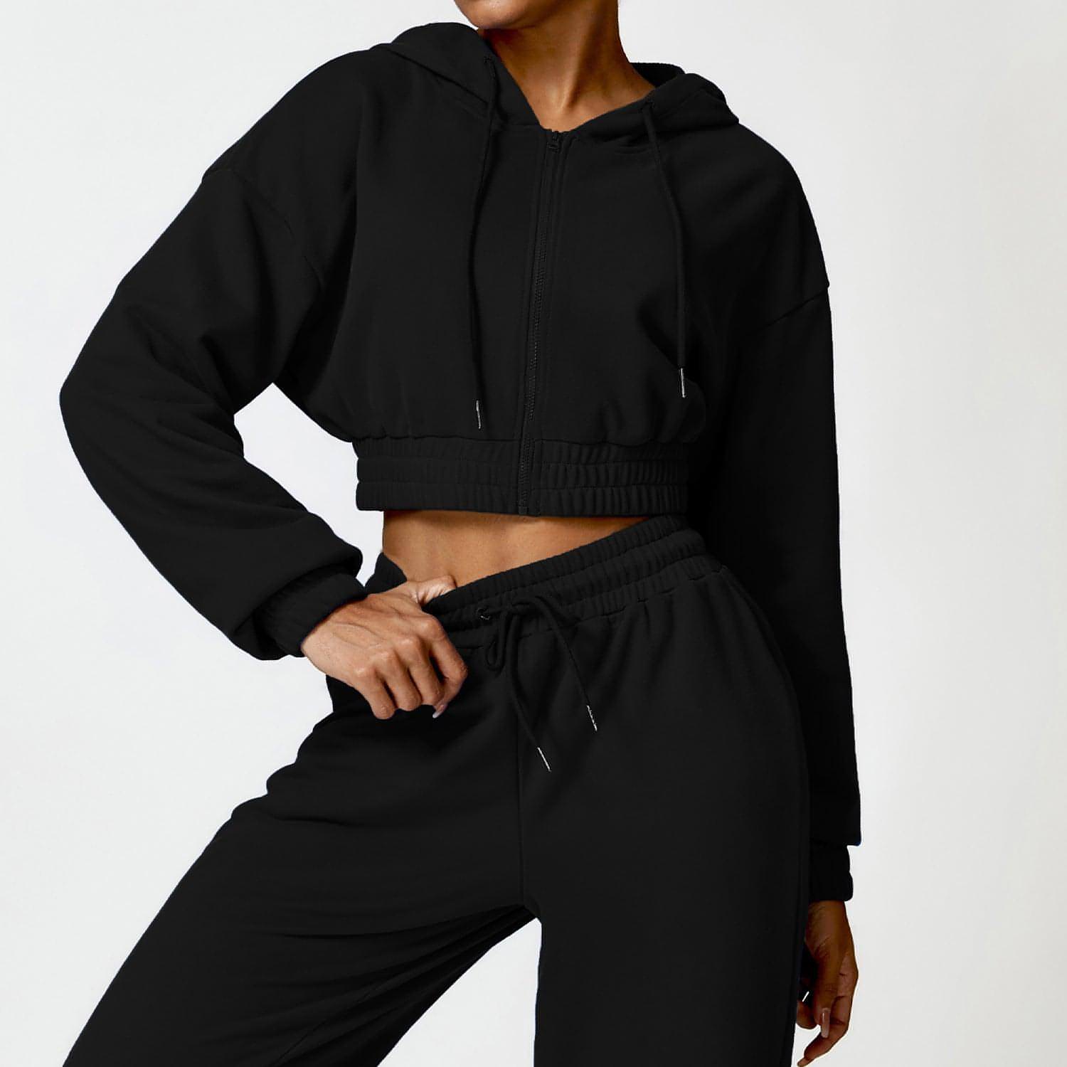 A stylish women tracksuit featuring a soft fabric blend, elastic waistband, and modern design, perfect for casual wear and workouts.