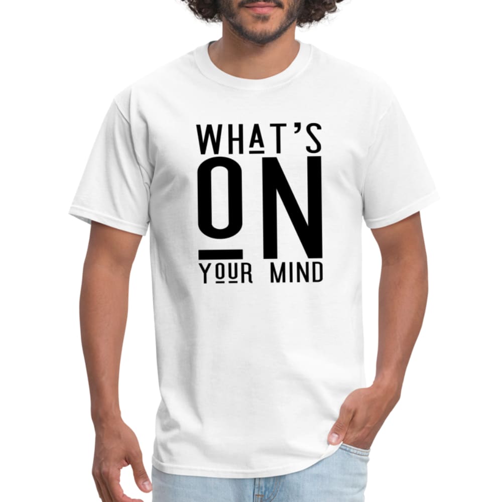 A stylish What’s On Your Mind T-shirt featuring a relaxed fit and unique mineral wash colors, perfect for casual wear.