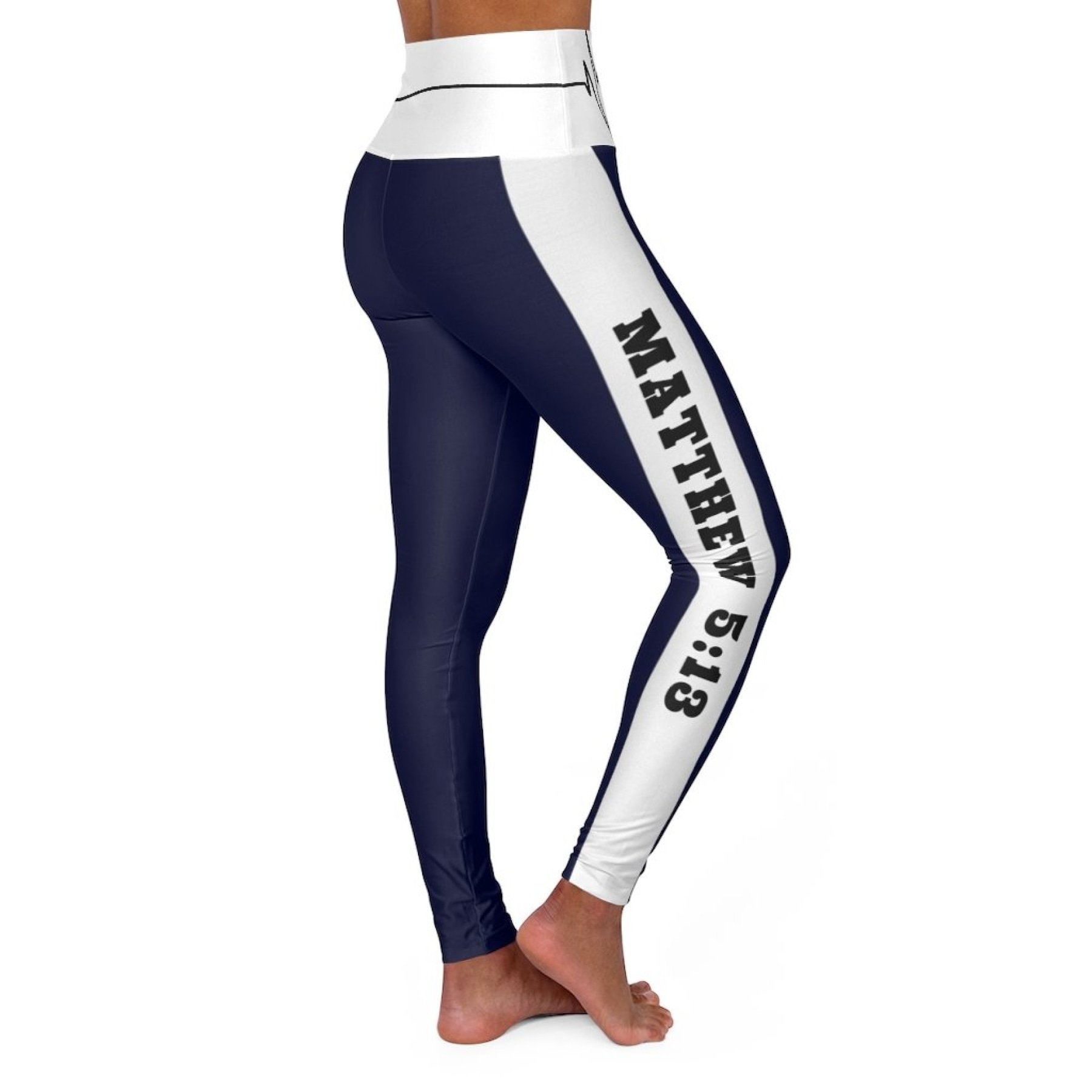 Women's high waist fitness leggings in navy blue, featuring a flattering design and breathable fabric for optimal comfort during workouts.