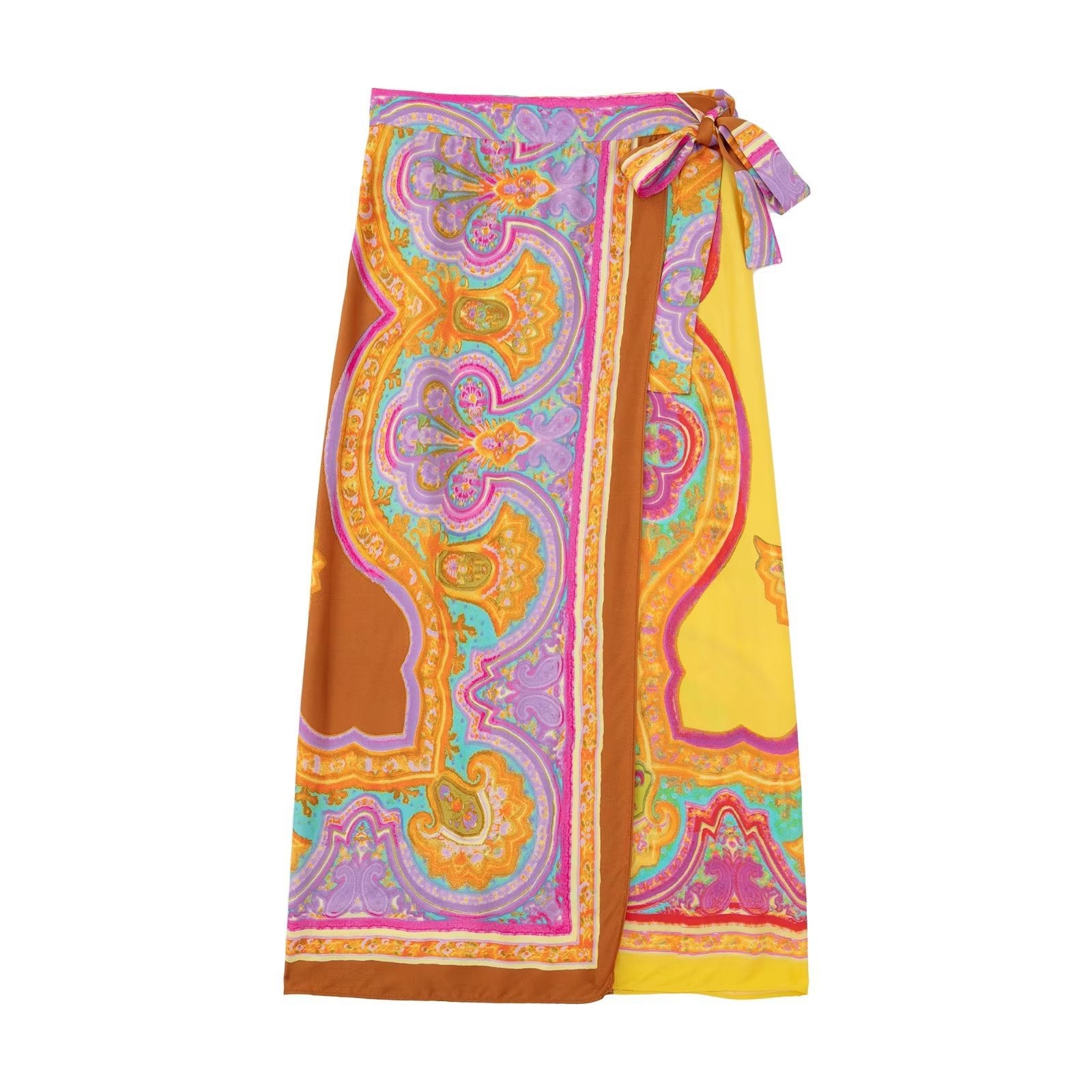 Ladies Knot Print Shirt Skirt Casual Pants showcasing a trendy knot print design in a comfortable fit, perfect for casual outings.