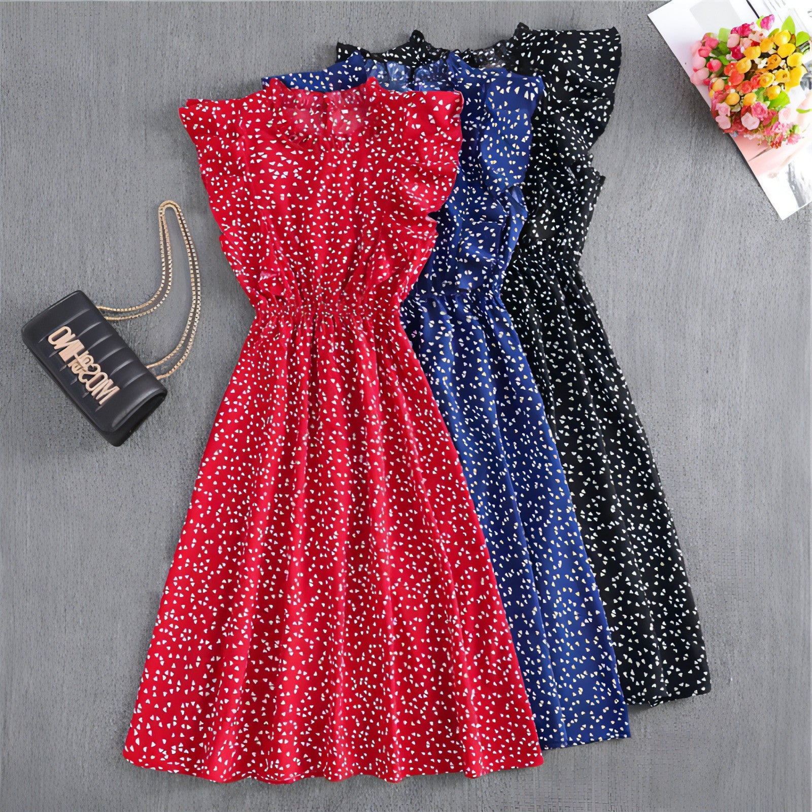 Main Women's Polka Dot Chiffon Loose And Versatile Dress image