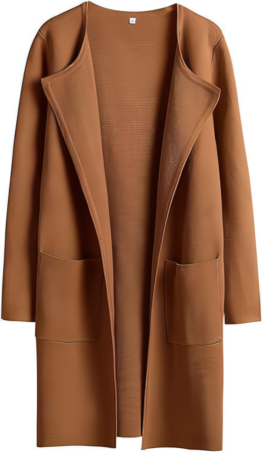 A stylish women's coat featuring a turn-down collar, made from high-quality materials, perfect for casual wear.