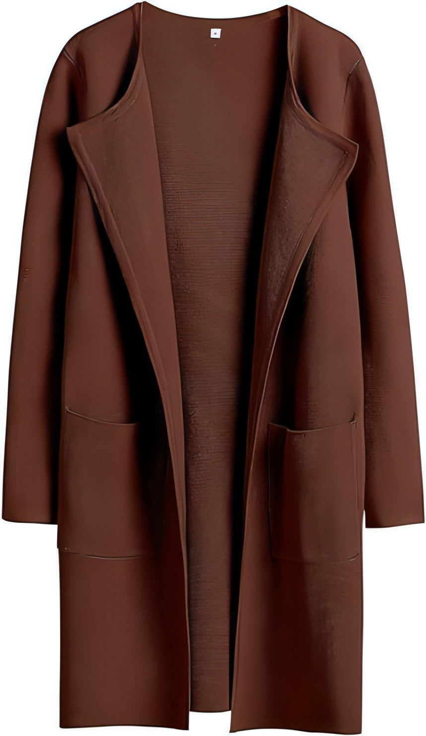 A stylish women's coat featuring a turn-down collar, made from high-quality materials, perfect for casual wear.