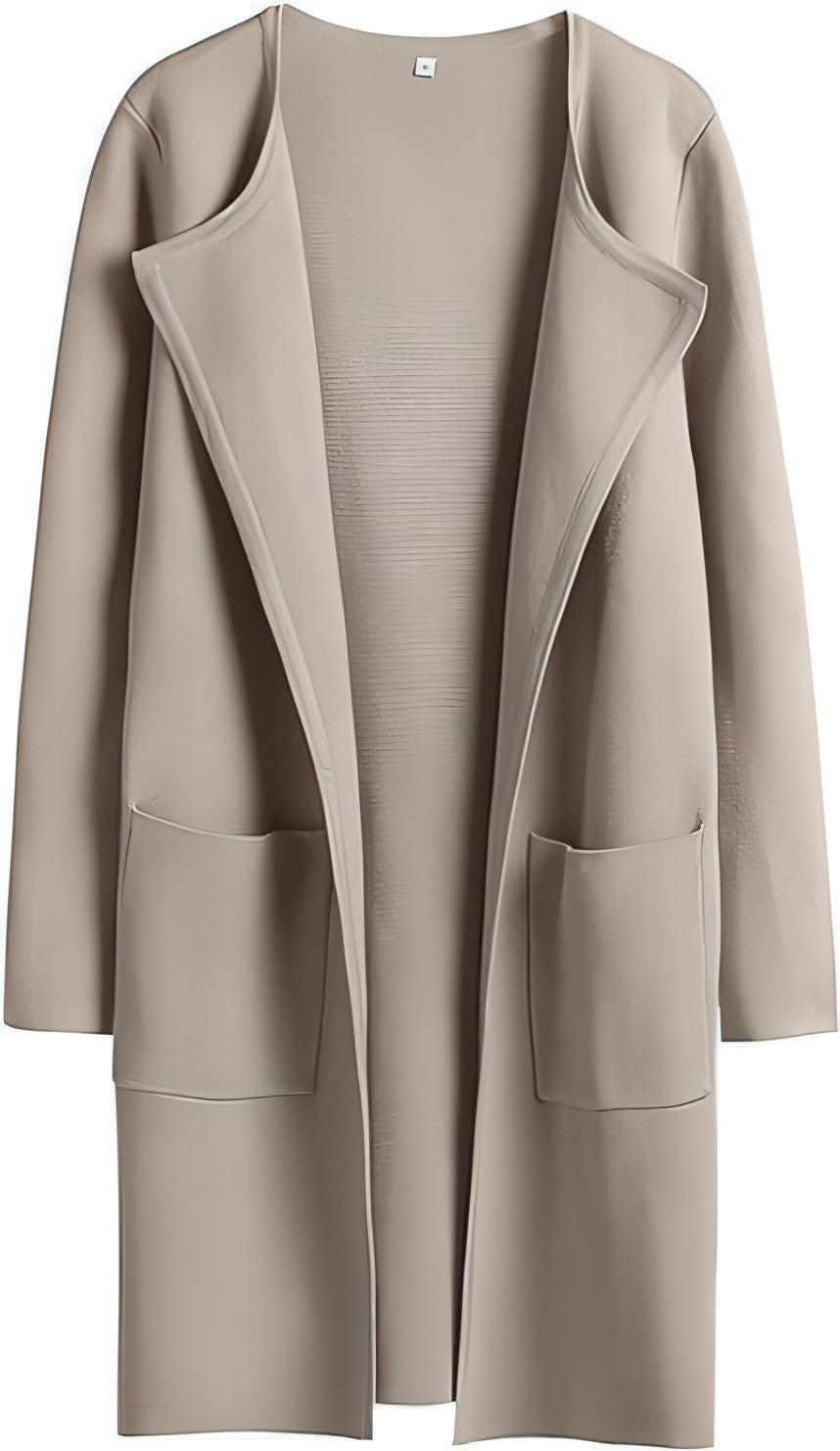 A stylish women's coat featuring a turn-down collar, made from high-quality materials, perfect for casual wear.
