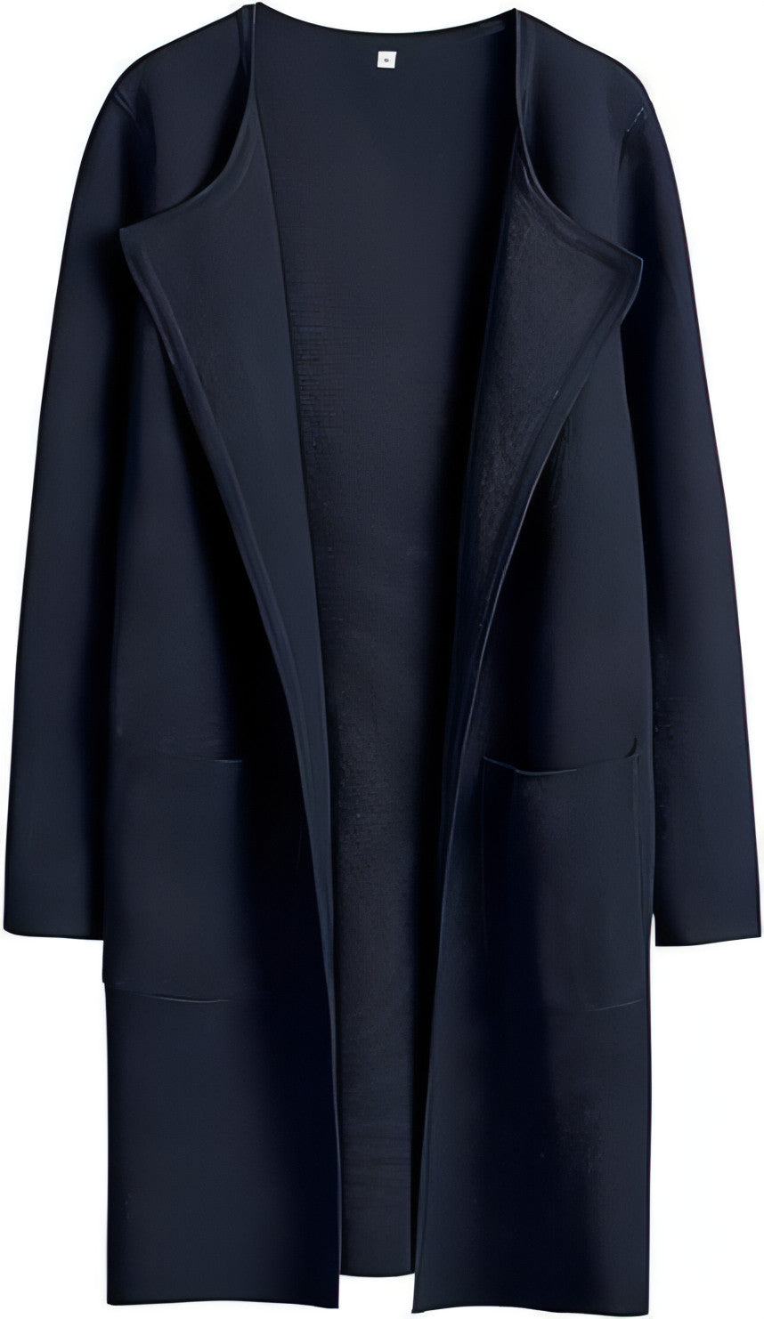 A stylish women's coat featuring a turn-down collar, made from high-quality materials, perfect for casual wear.