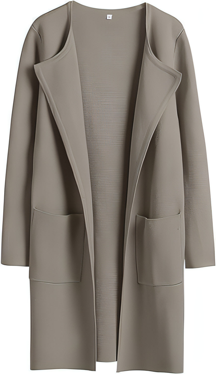 A stylish women's coat featuring a turn-down collar, made from high-quality materials, perfect for casual wear.
