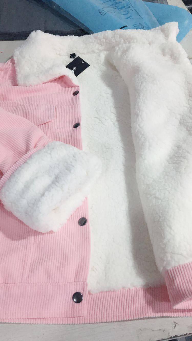 Vangull Autumn Corduroy Jacket for Women in various colors, showcasing its soft fabric and stylish design.