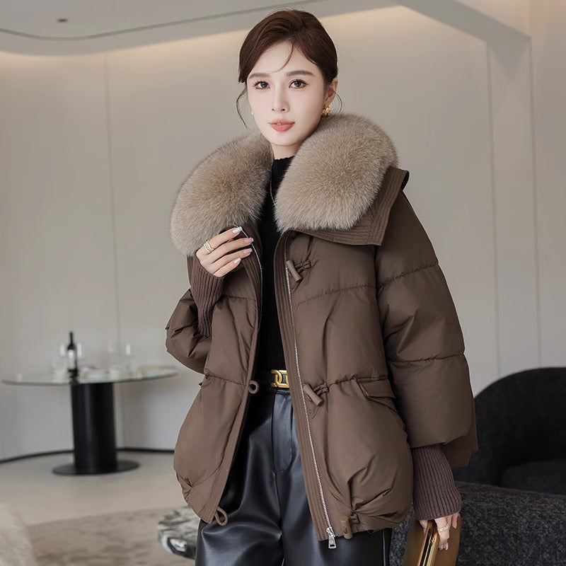 Main Womens Winter Jacket with Removable Fur Collar image