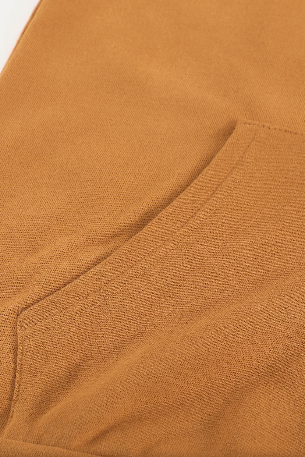 A stylish brown zip-up hoodie jacket with pockets and a drawstring hood, perfect for casual wear.