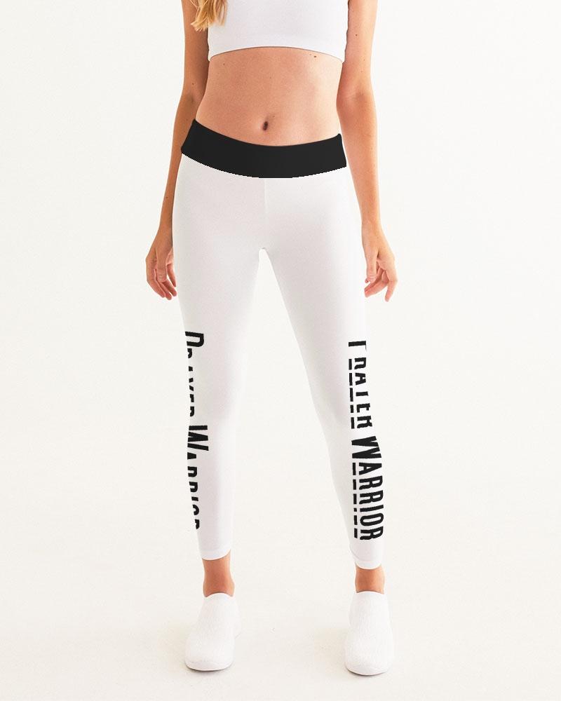 Prayer Warrior Women's High-Waist Fitness Leggings in a stylish design, showcasing breathable fabric and a comfortable waistband.