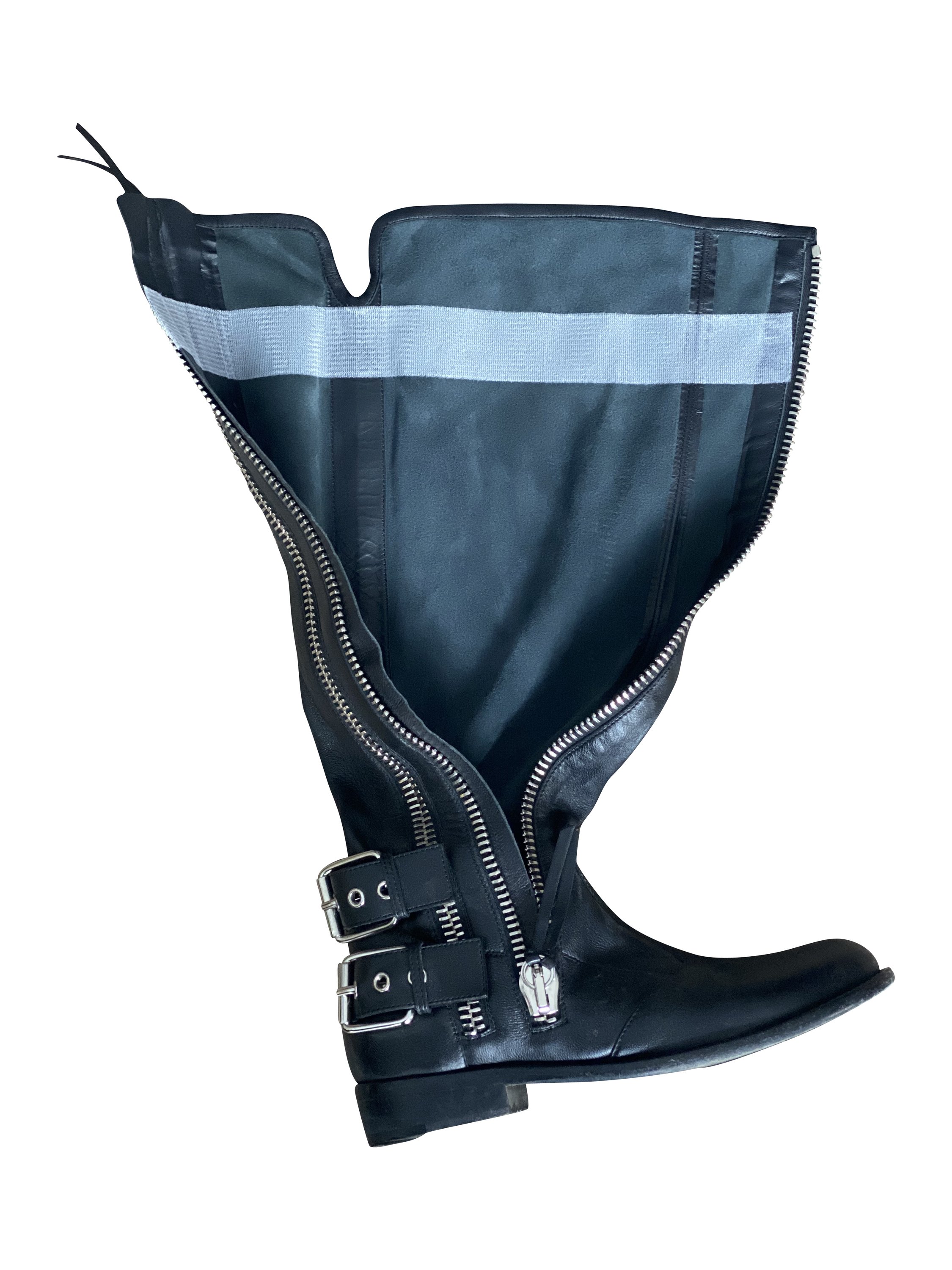 Boot Stay 3.0 adhesive sag preventers in white, designed to keep boots securely in place without sagging.